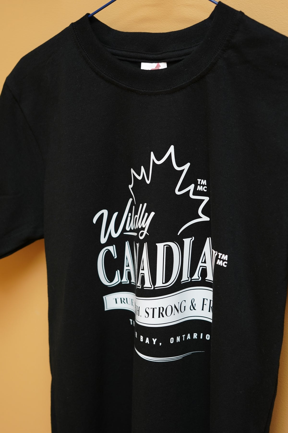 Black Tshirt - True North, Strong & Free