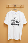 White Tshirt - True North, Strong & Free Wildly Canadian