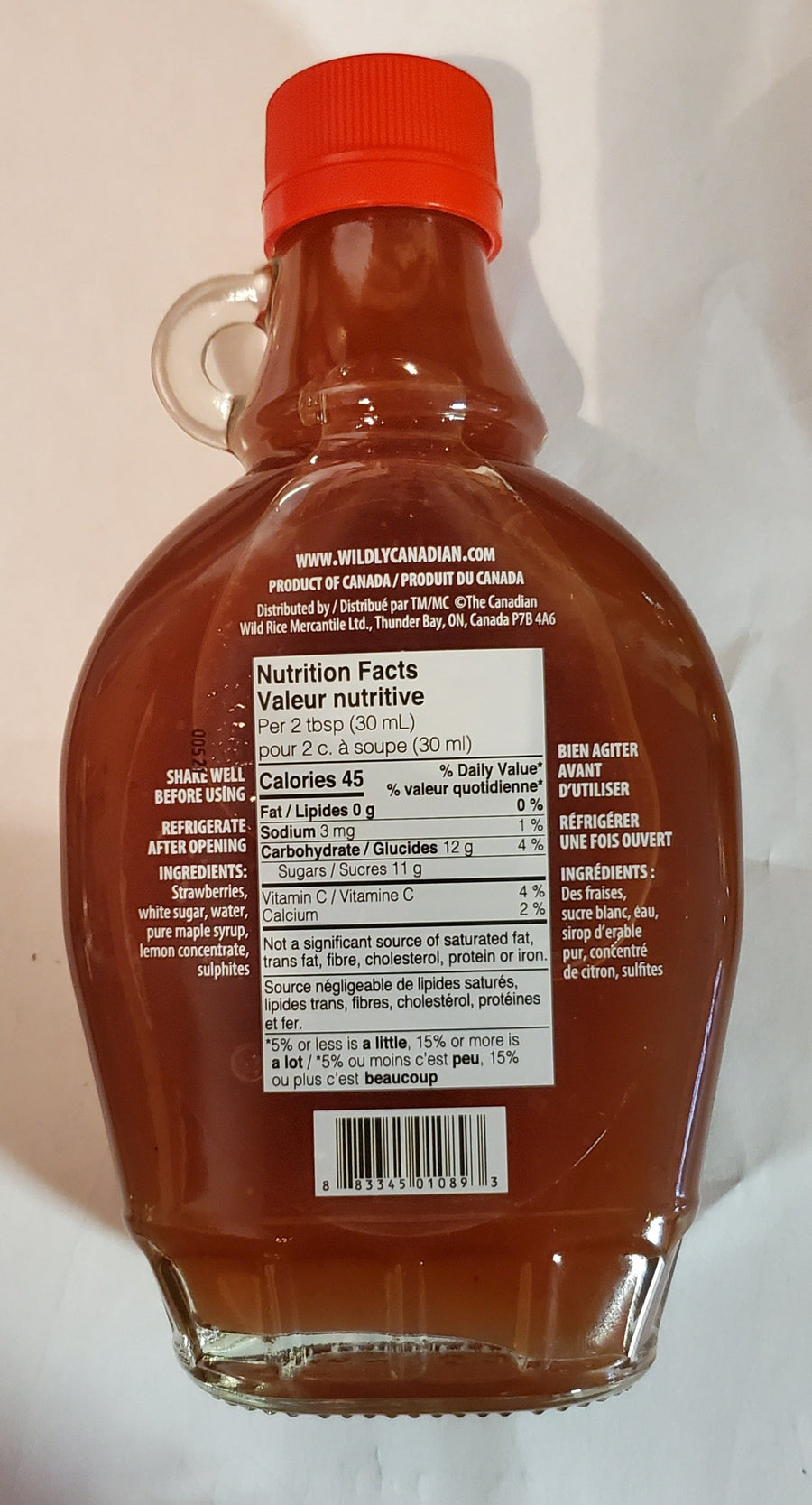 Strawberry Maple Syrup (250ml)