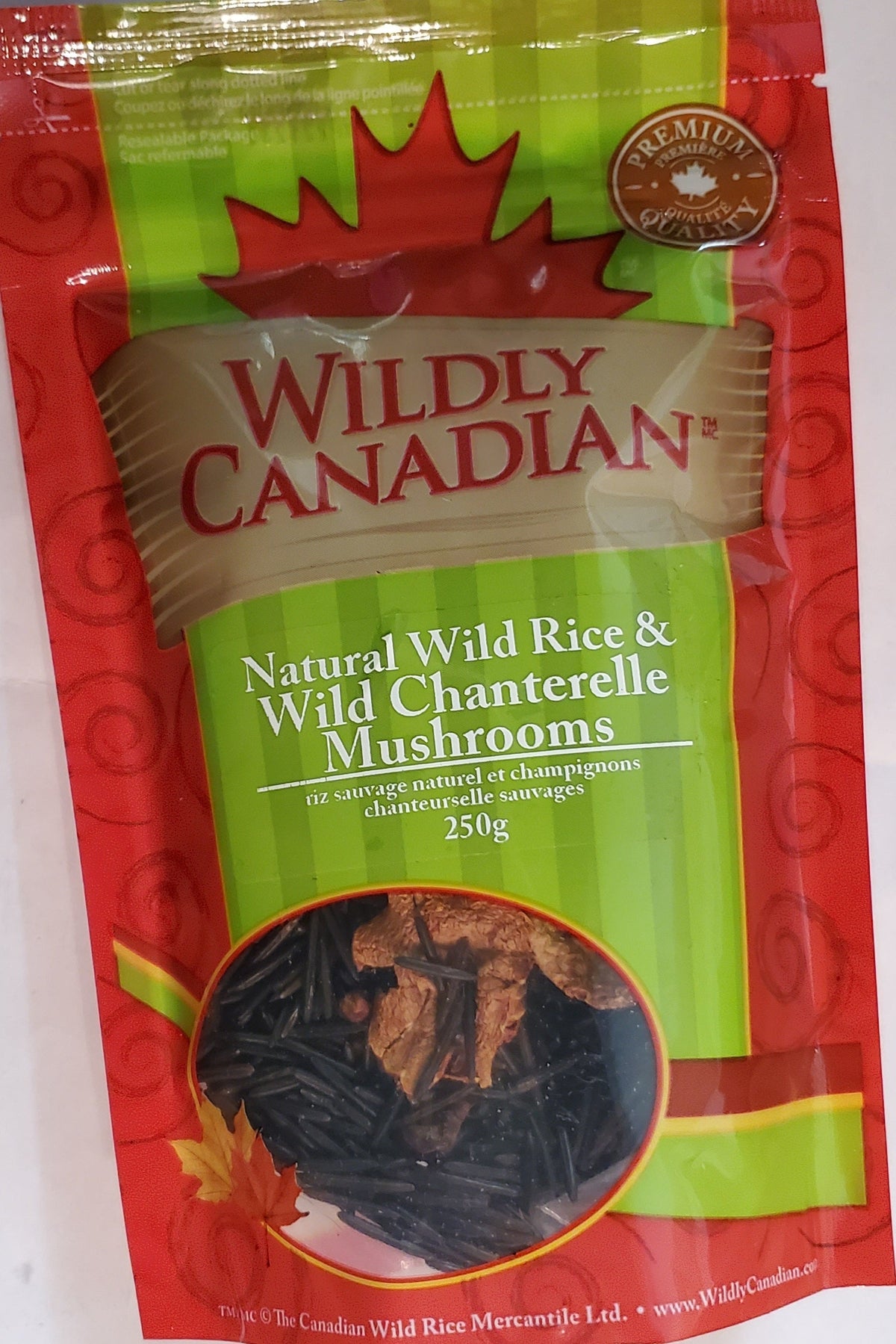 Natural Canadian Wild Rice & Wild Chanterelle Mushrooms