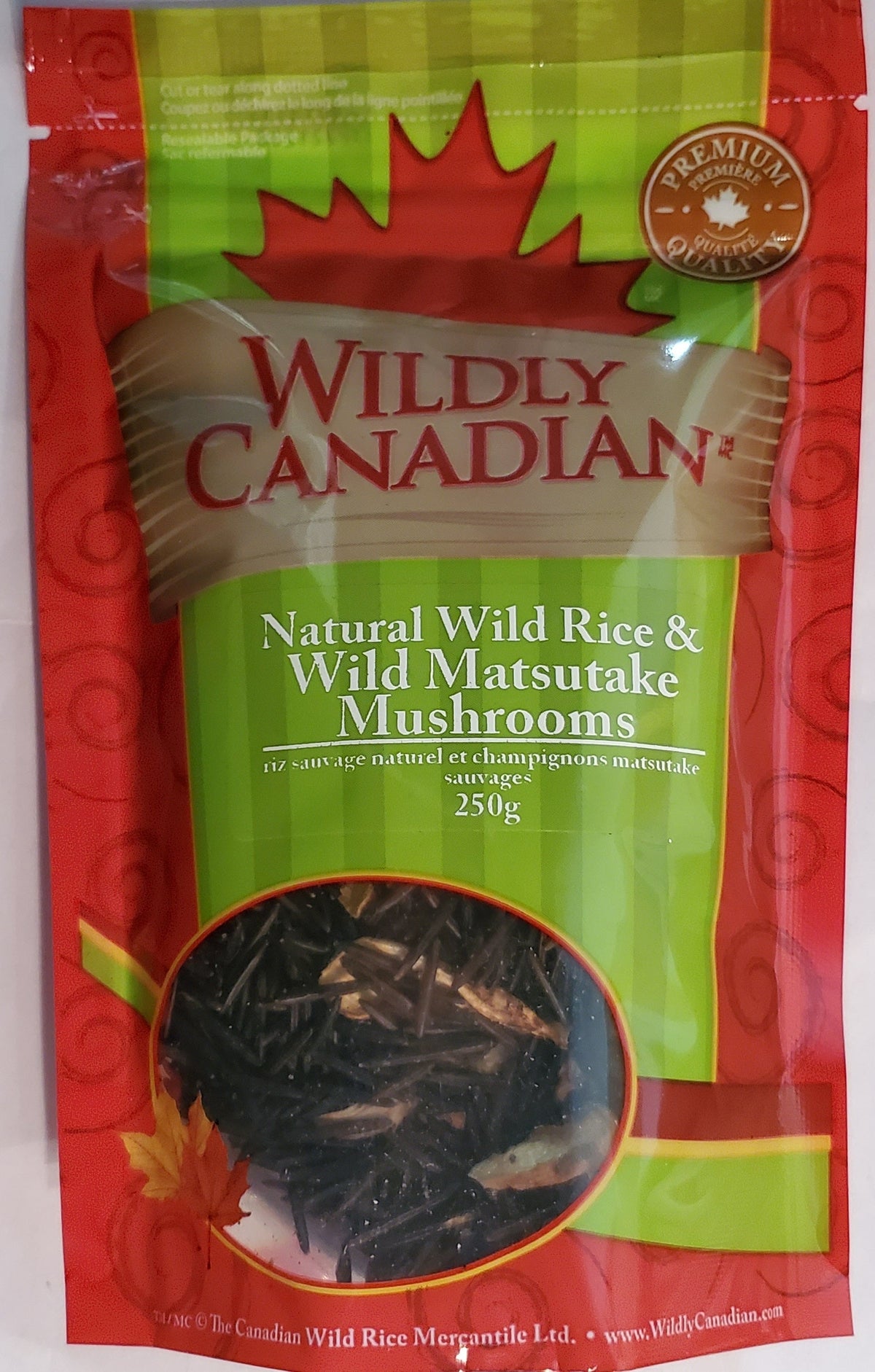 Natural Canadian Wild Rice & Wild Matsutake Mushrooms