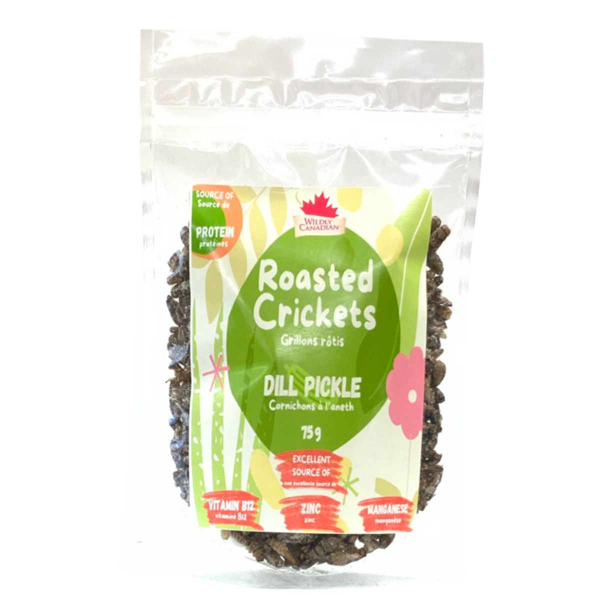 Dill Pickle Roasted Crickets 75g