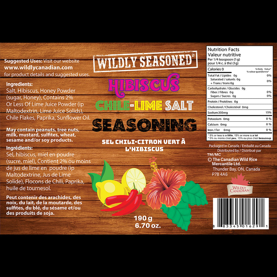 Hibiscus Chile Lime Salt Seasoning