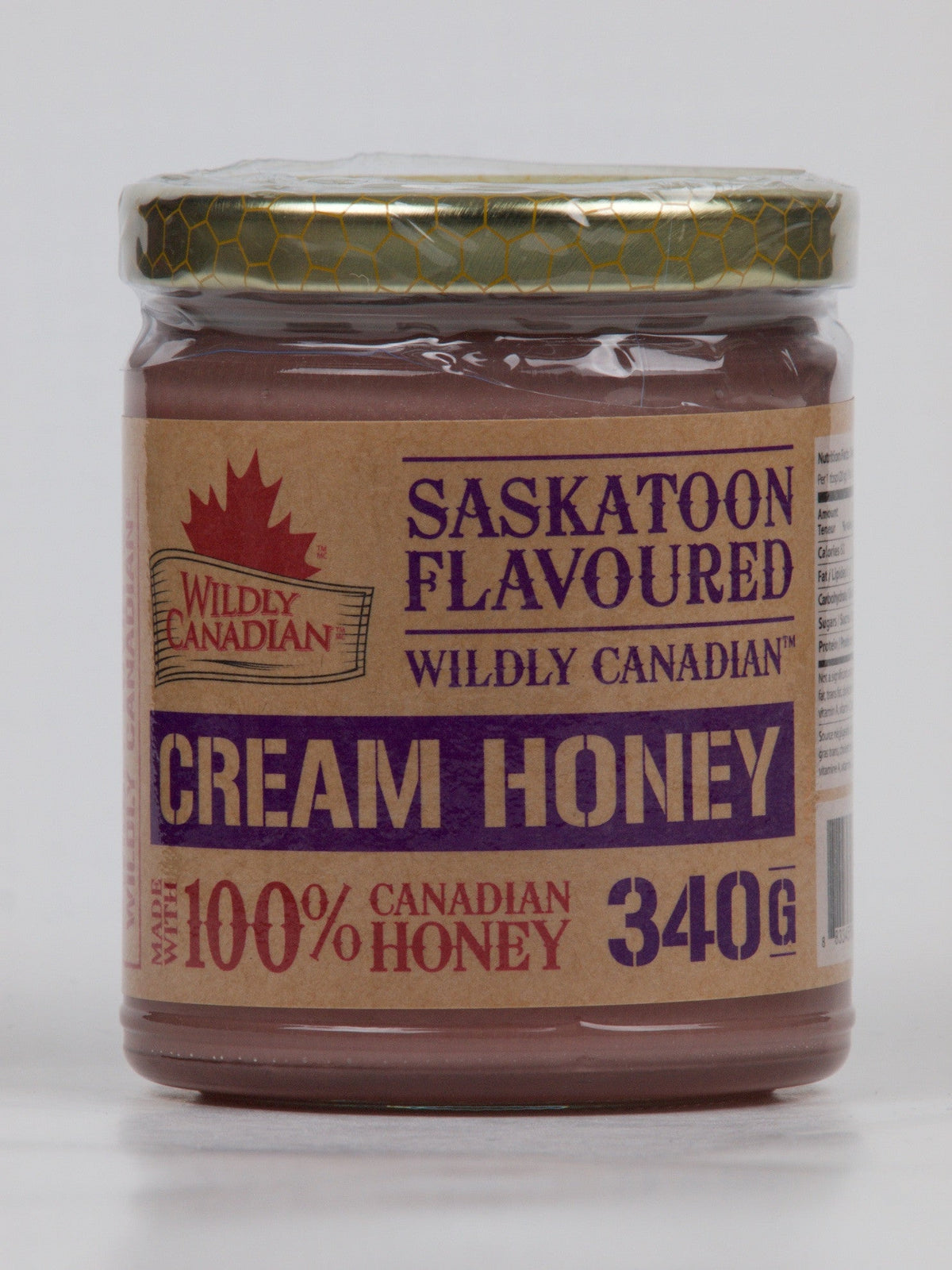 Non-pasteurized Saskatoon Cream Honey