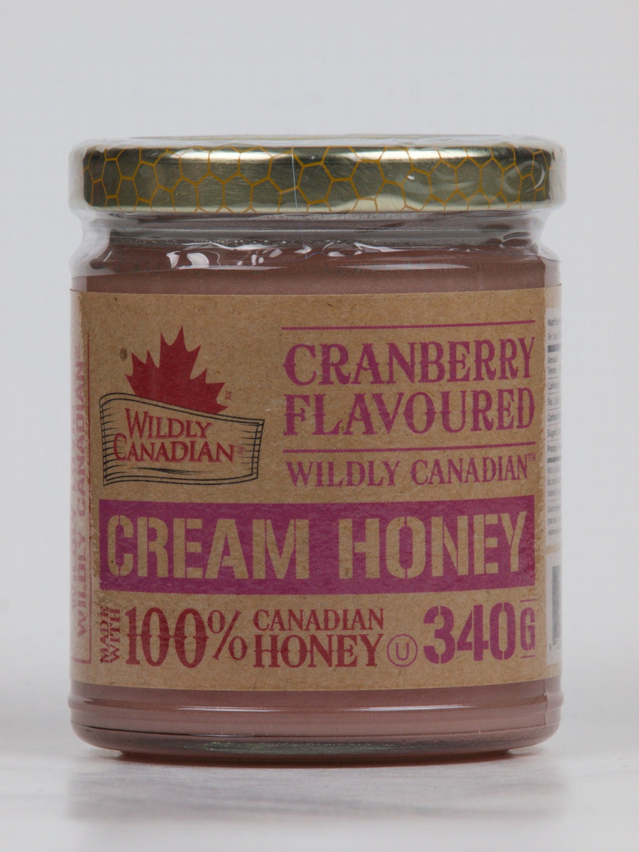Non-pasteurized Cranberry Cream Honey