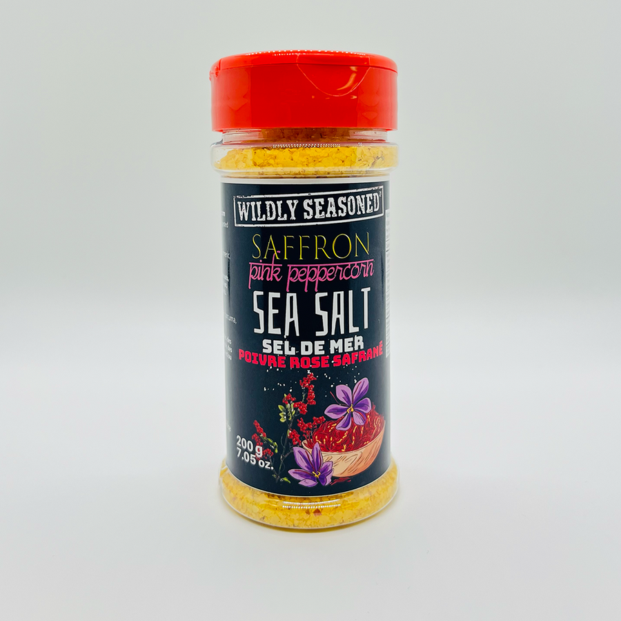 Saffron Pink Peppercorn Sea Salt