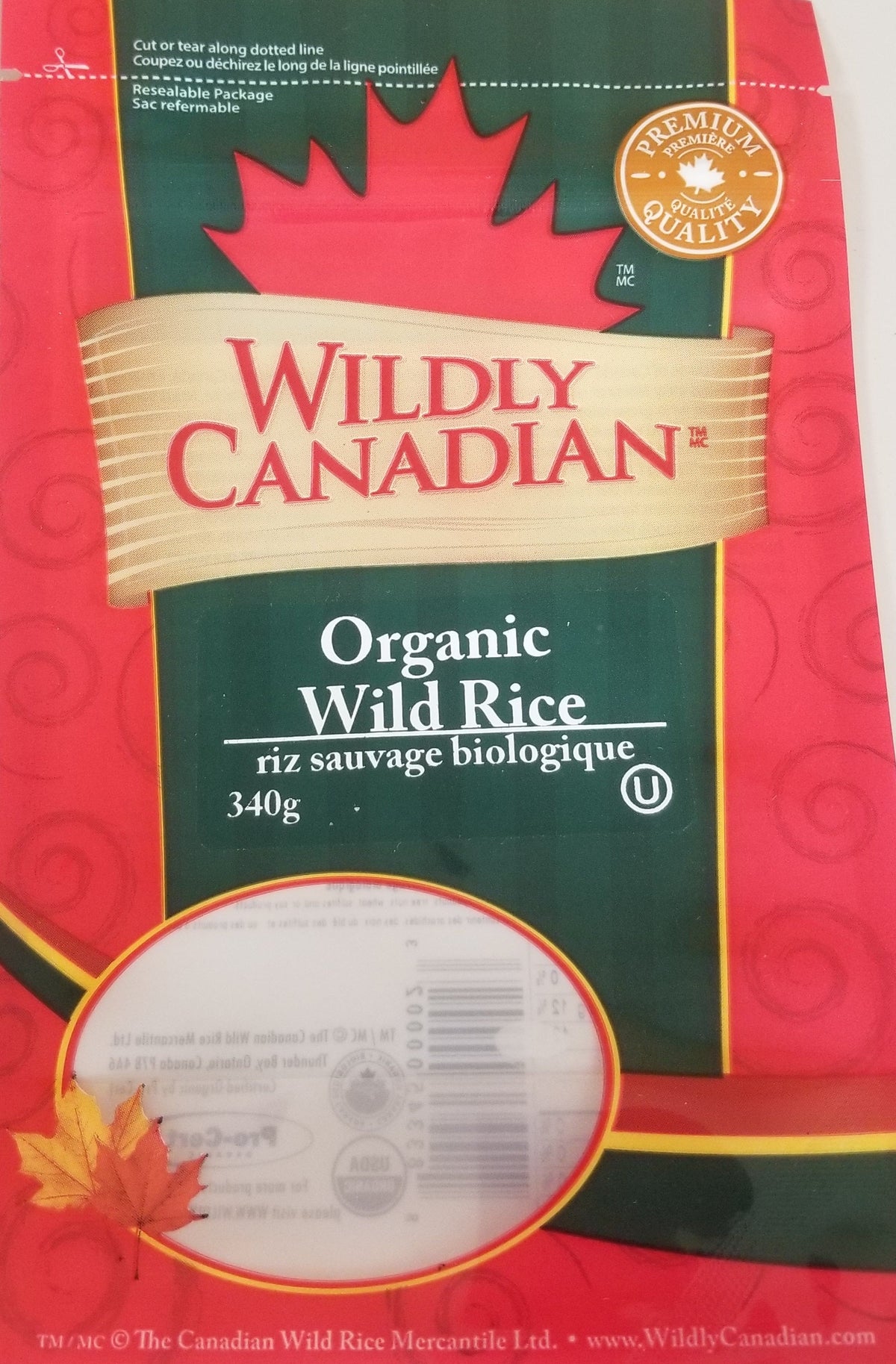 100% Canadian Organic Wild Rice