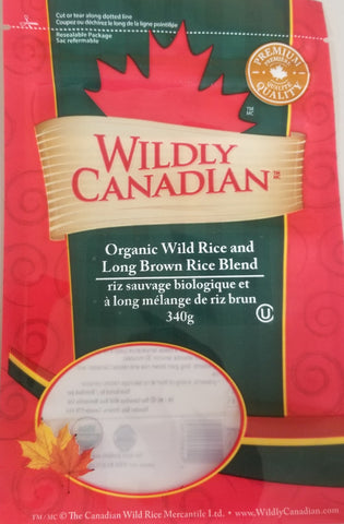 Organic Canadian Lake Wild Rice Blended with Organic Long Grain Brown Rice