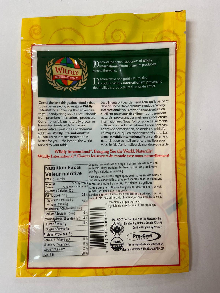 Organic Raw Cashews
